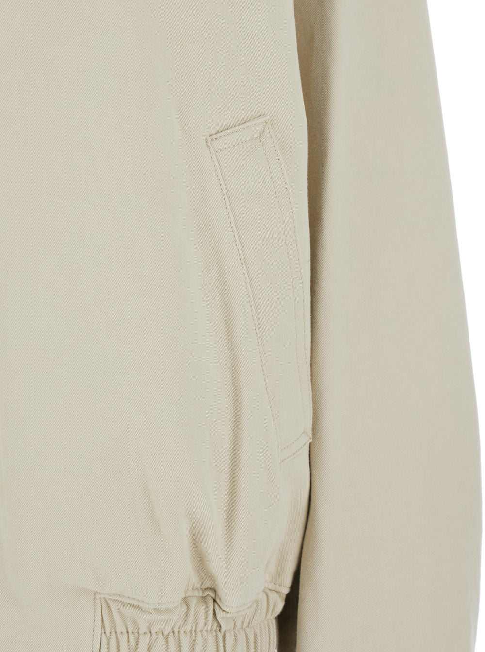 Beige jacket with classic collar in cotton woman Outerwear