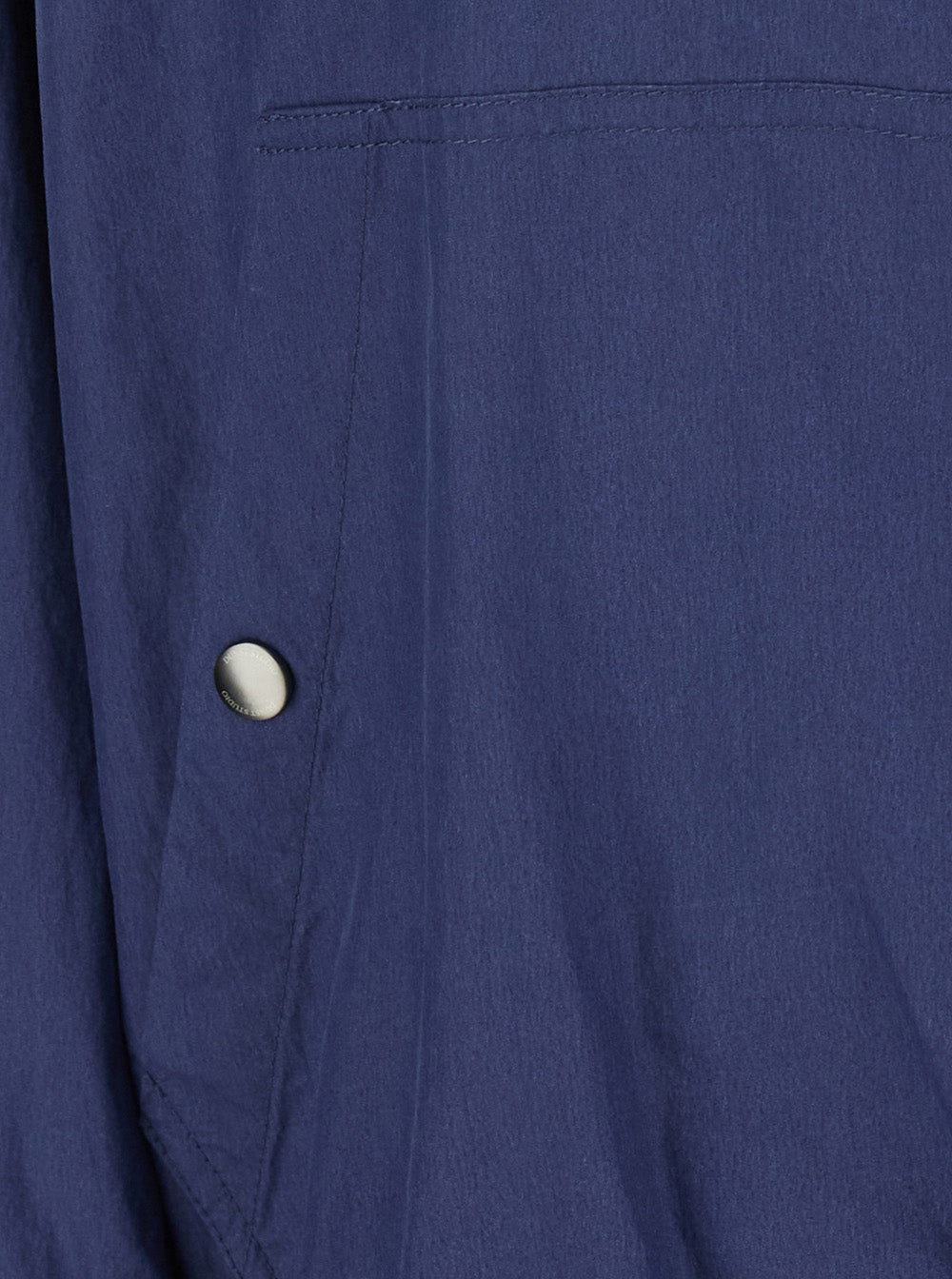 Unisex Summer Breeze Windbreaker Blue Jacket With Front Zip And Hood Cotton Polyester For Men Blu