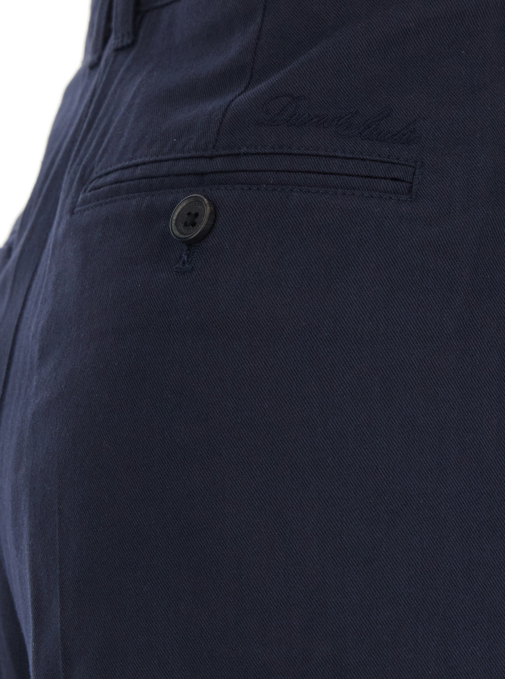 Blue Trousers with Front Pleats in Cotton Blend for Women Blu Nylon
