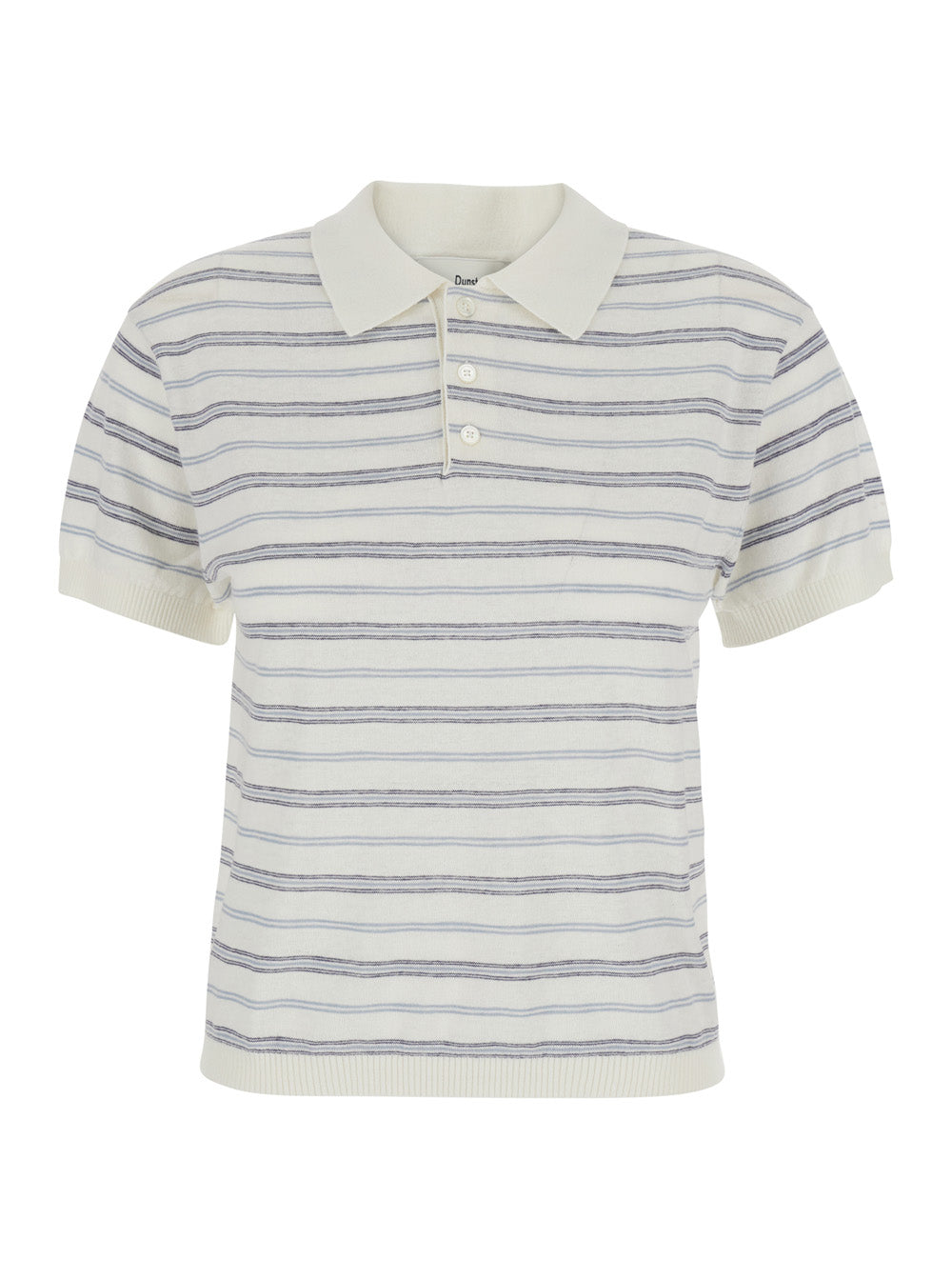 Polo Unisex Linen Striped Blue With And Cotton Stripes For Men Blu Tshirts Shirts