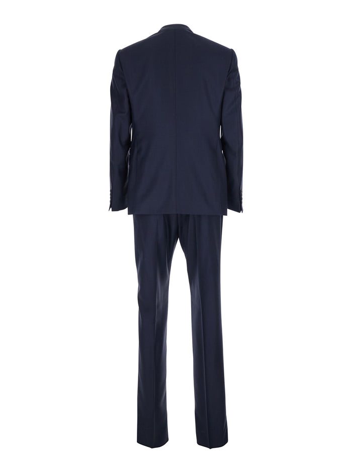Blue Suit with Jacket and Trousers Blu Suits