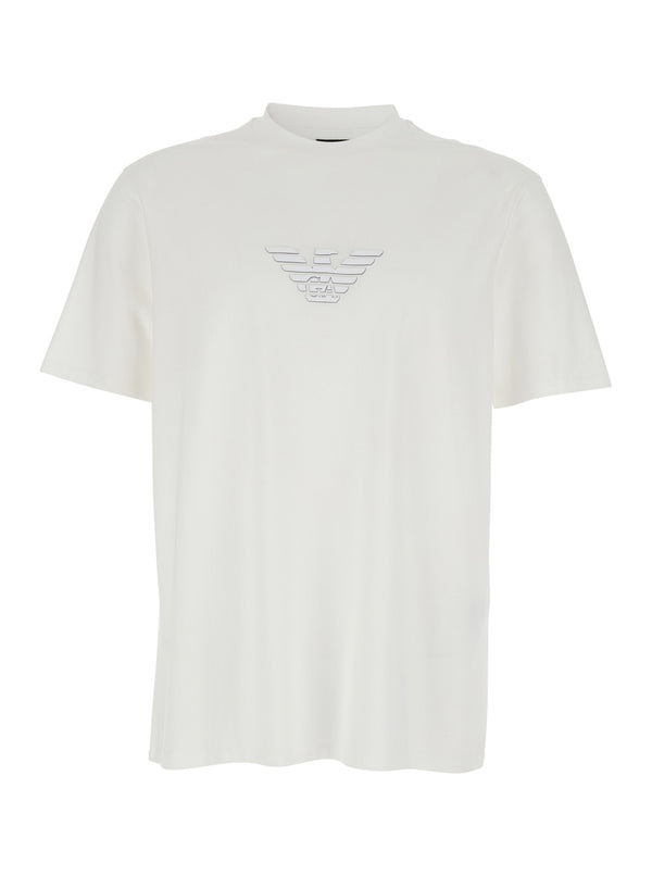 Crew Neck T-Shirt White Cotton T-shirts