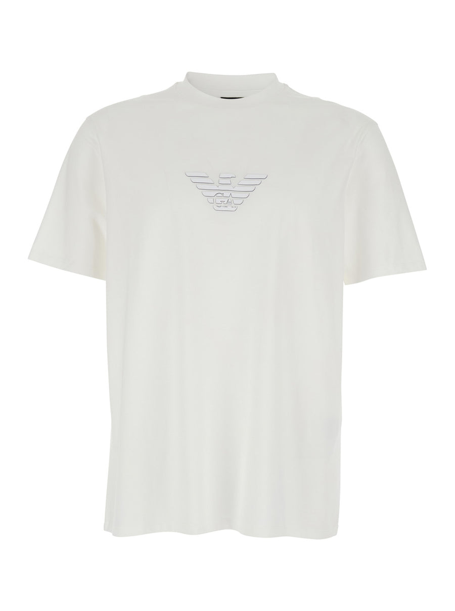 Crew Neck T-Shirt White Cotton T-shirts