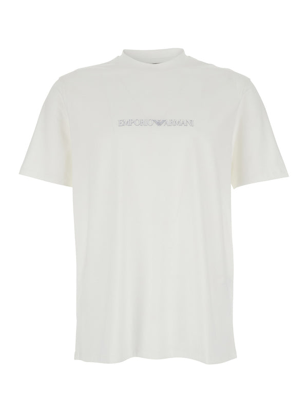 Crew Neck T-Shirt White Cotton T-shirts