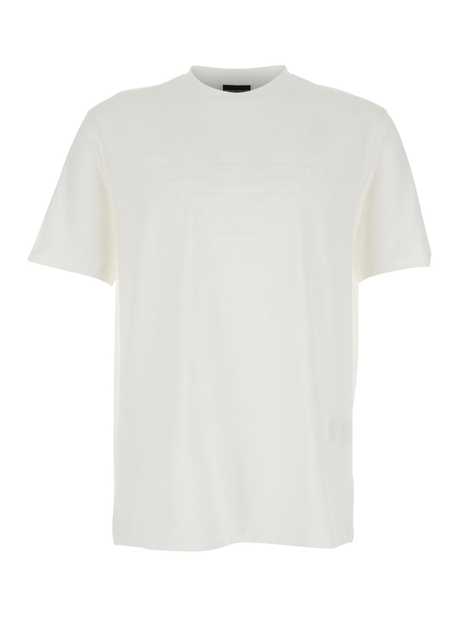 Crew Neck T-Shirt White Cotton T-shirts