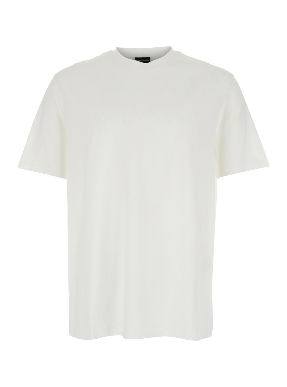 White T-Shirt with Logo Embroidery on the Front for Men Cotton Tshirts And Polo Shirts