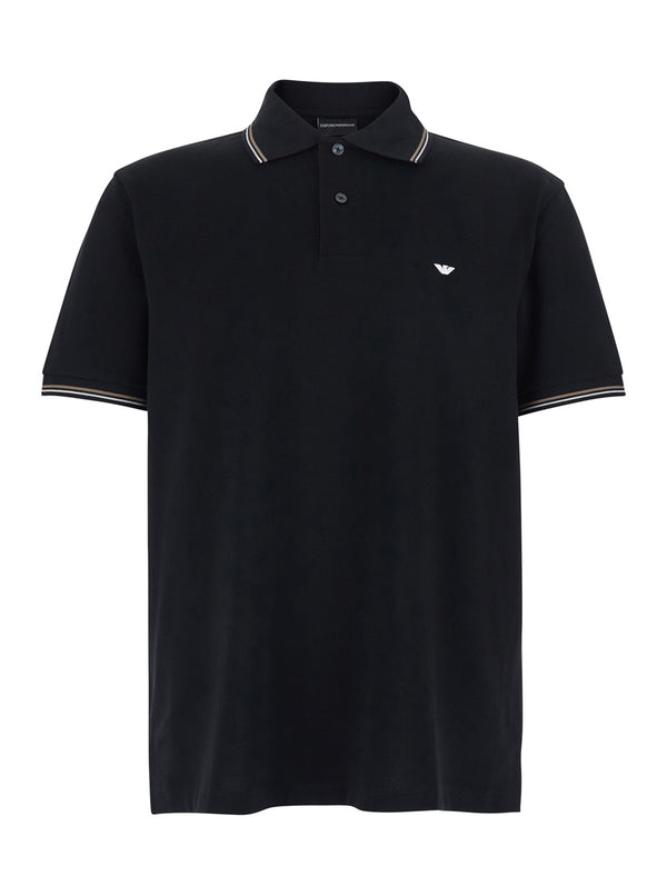 Polo Shirt Classic Black Cotton T-shirts