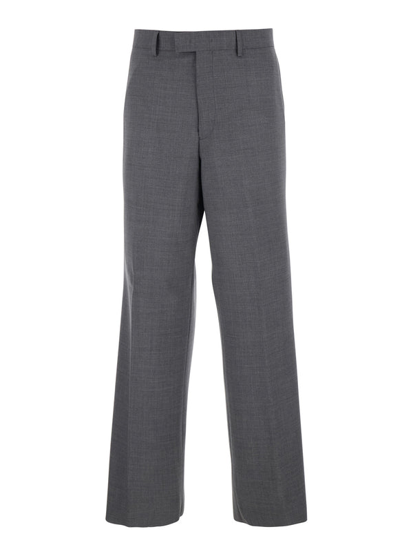 Tailored Grey Wool Trousers Virgin