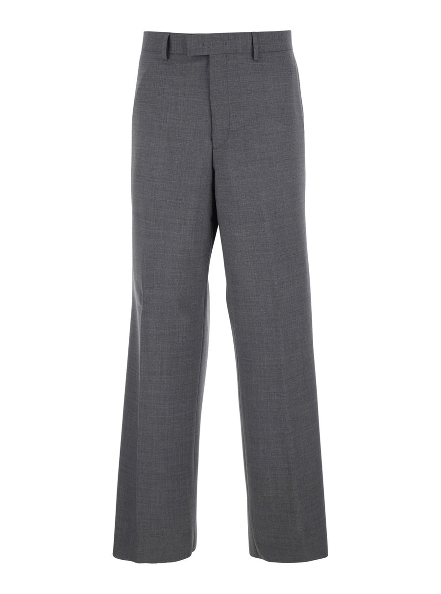 Tailored Grey Wool Trousers Virgin