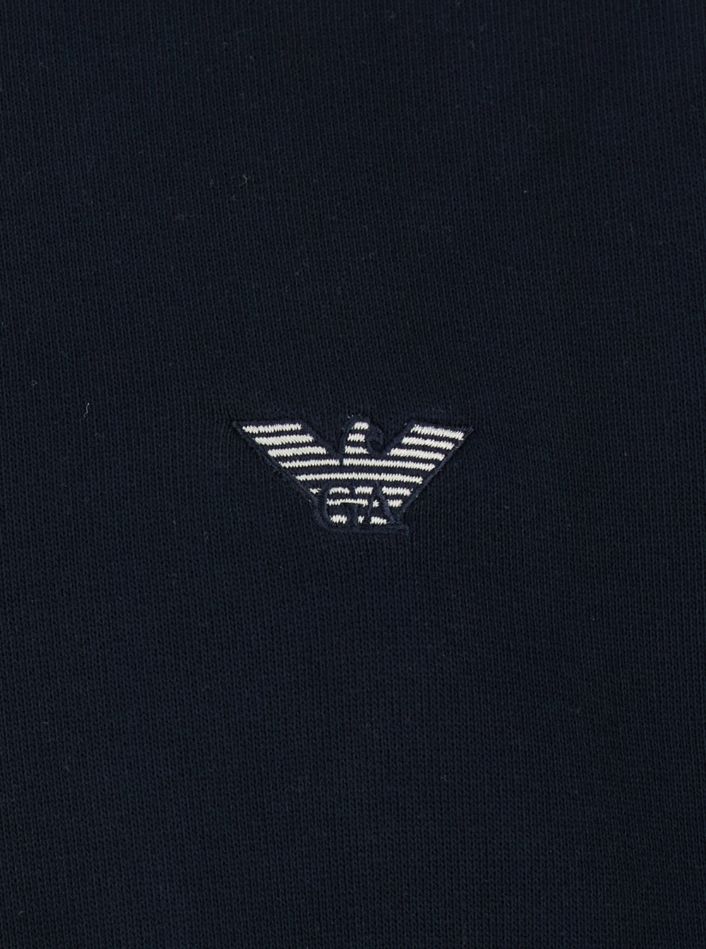Blue Sweatshirt with Polo Collar and Logo Embroidery on the Front for Men Blu Cotton Sweatshirts