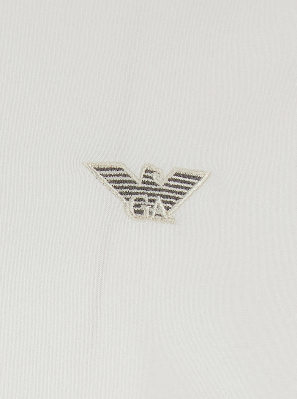 White T-Shirt with Logo Embroidery on the Front for Men Cotton Tshirts And Polo Shirts