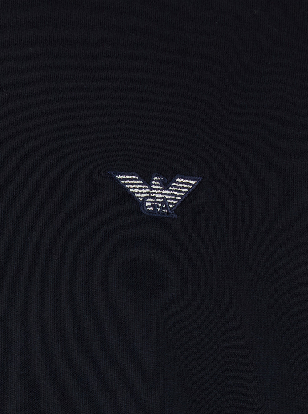 Blue T-Shirt with Logo Embroidery on the Front for Men Blu Cotton Tshirts And Polo Shirts