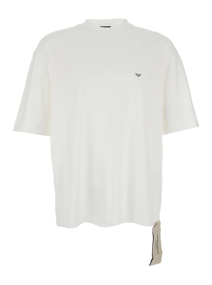 T-Shirt Crew Neck White Cotton T-shirts