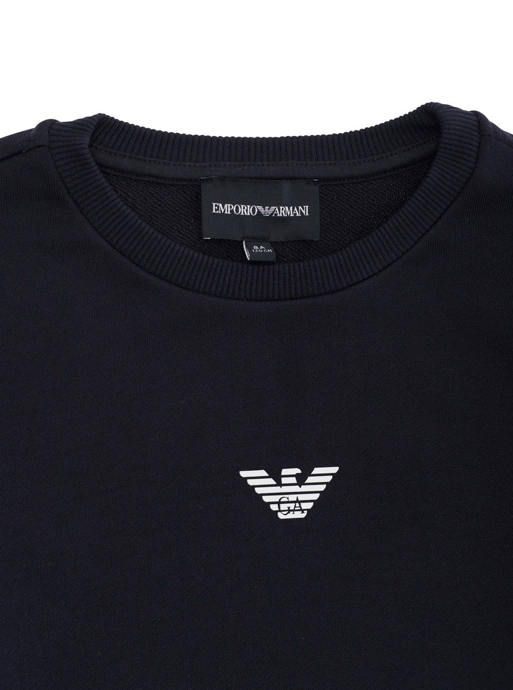 Blue Crewneck Sweatshirt With Logo On The Front Modal And Cotton Blend Boy Blu Sweatshirts