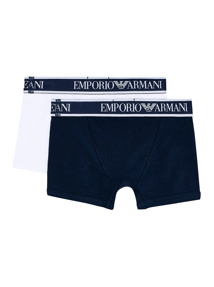 JUNIOR 2 PACK TRUNK Multicolor - Cotton Boxer with Elastic Child Elastane Underwear