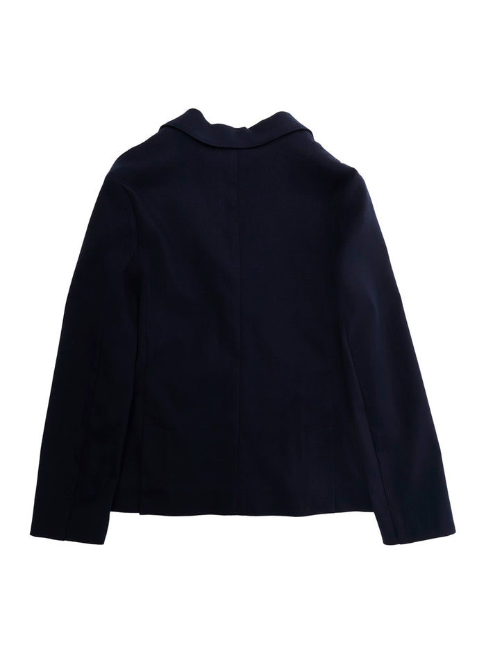 Elegant Blue Cotton and Viscose Blazer for Women Blu Blazers