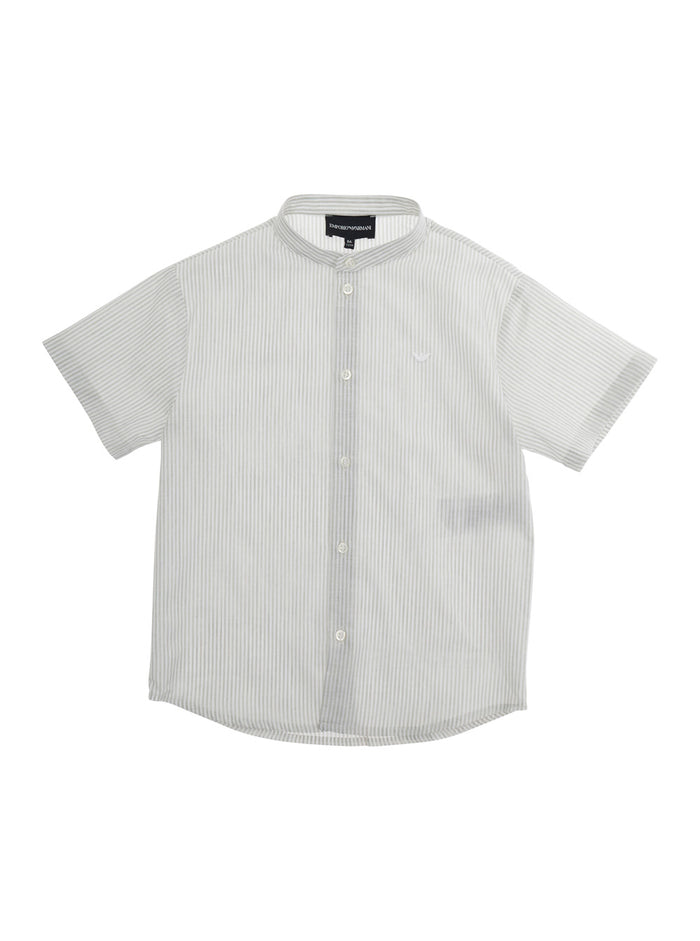 Shirt EB001335AF20968F0015 White with Classic Collar and Long Sleeves in Cotton for Women Lyocell Linen Blouses