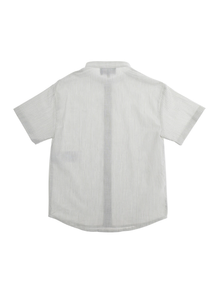 Shirt EB001335AF20968F0015 White with Classic Collar and Long Sleeves in Cotton for Women Lyocell Linen Blouses