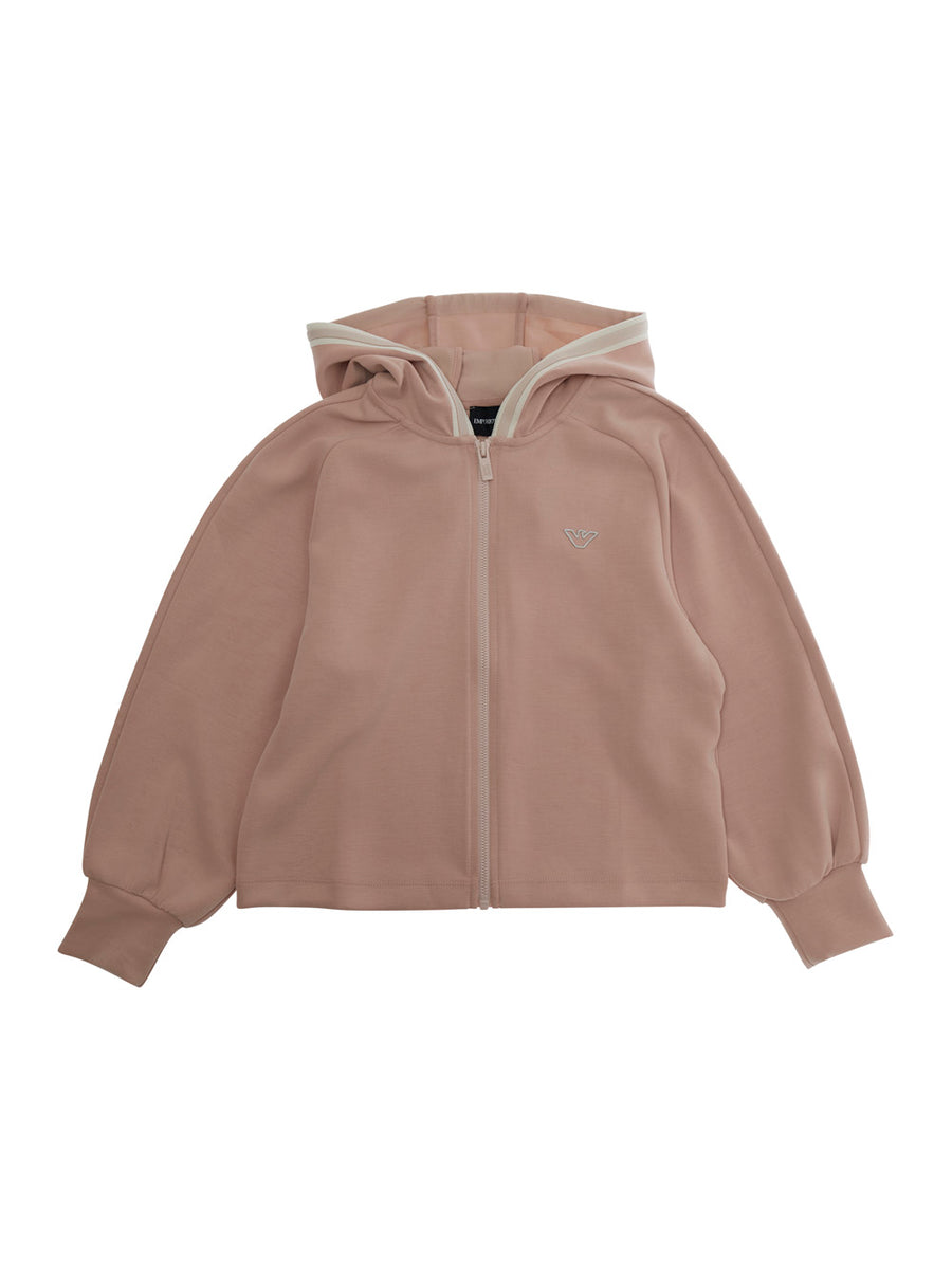 Hooded Sweatshirt Pink Modal Hoods & Sweatshirts