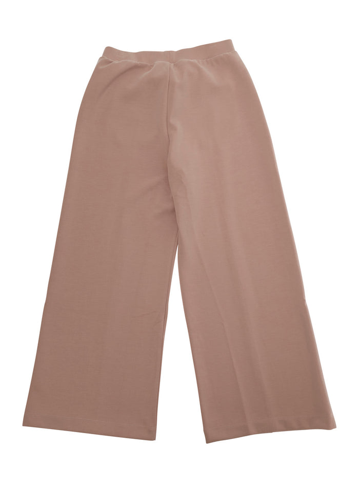 Pink Pants EG000641AF16133U4133 with logo detail and side pockets in Modal Polyester Blend for Women Elastane Trousers