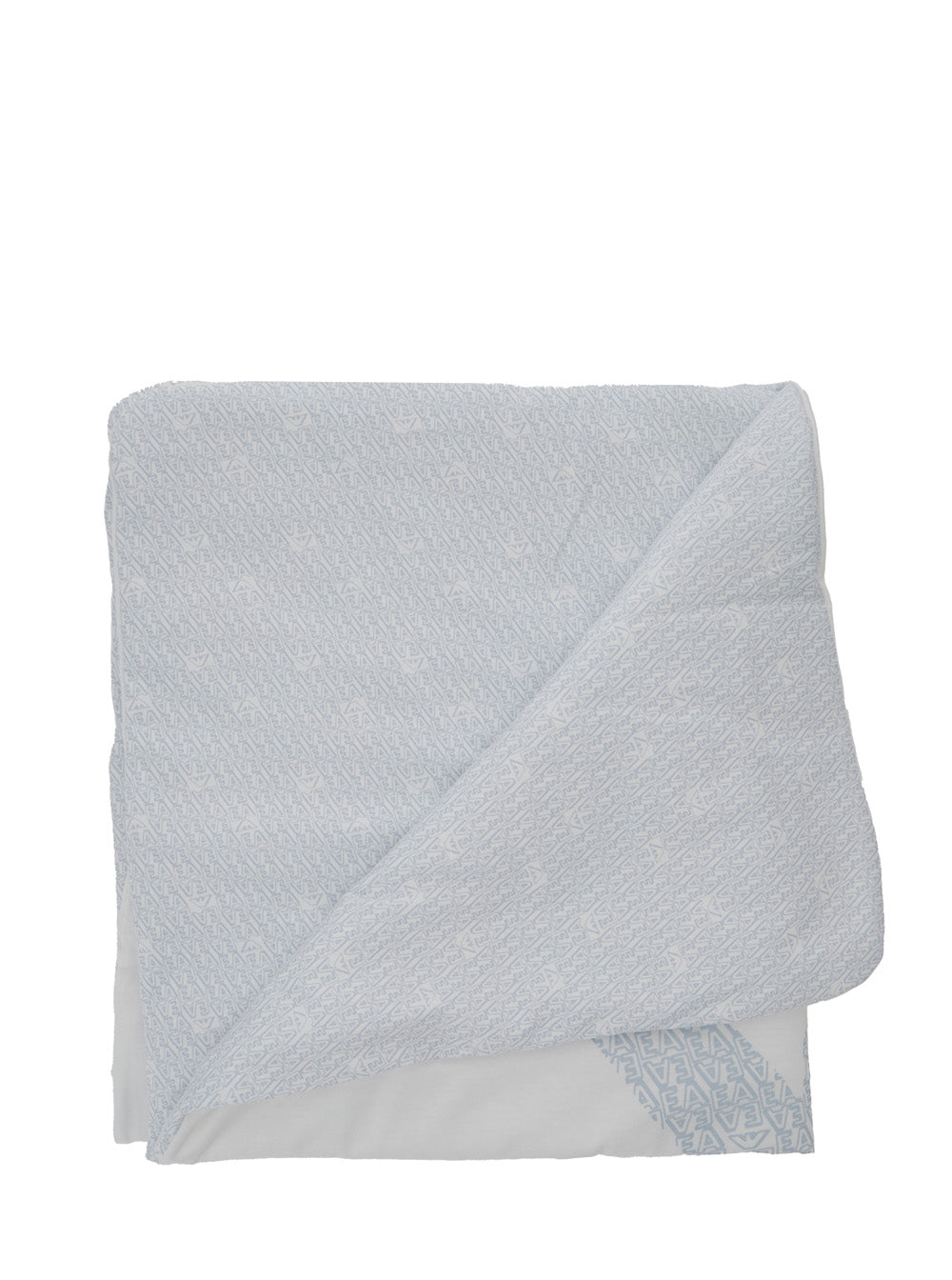 Blue Logo Blanket with on the Front in Cotton for Women Light Blankets