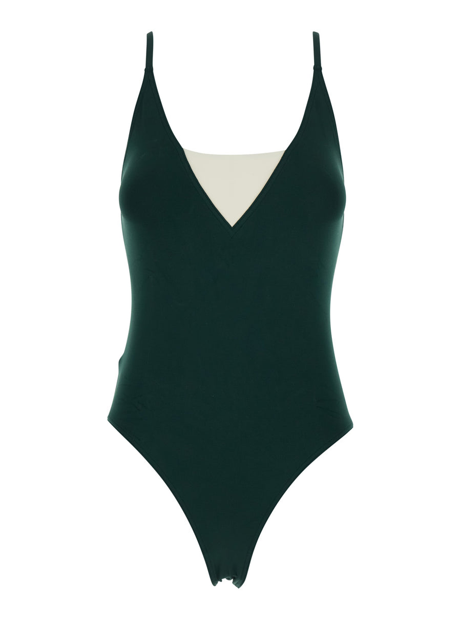 One-Piece Swimsuit Entrevue Green Polyamide Swimwear