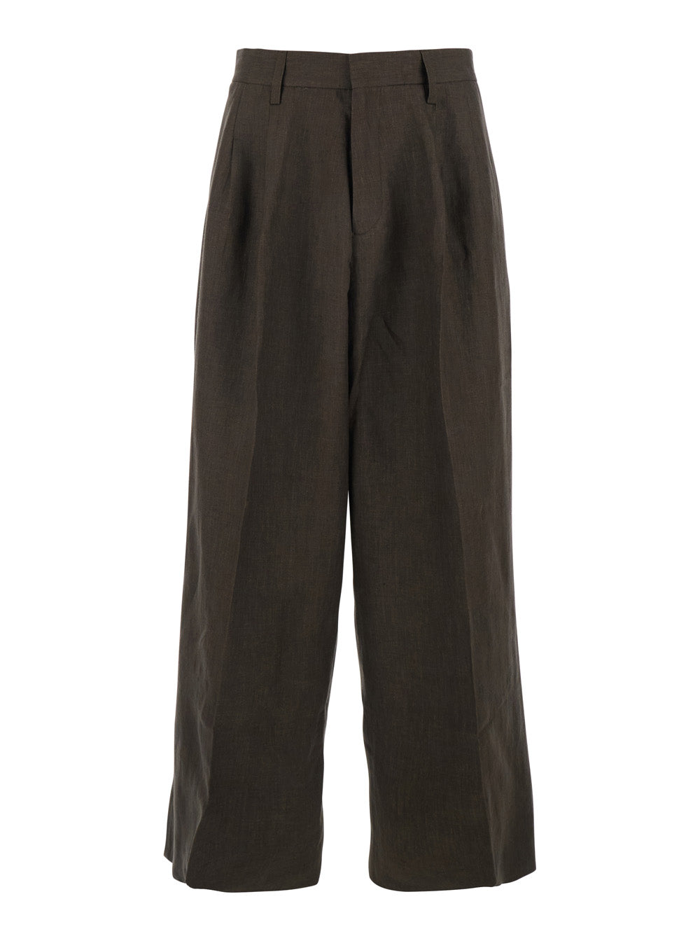 Brown Linen Pants with Two Side Pockets for Men Trousers