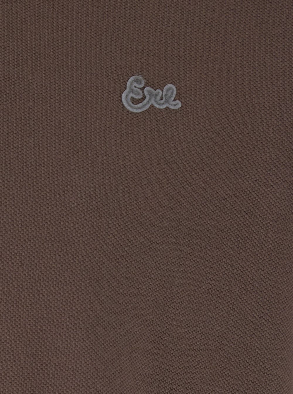 Brown Classic Collar Polo with Logo Lettering Embroidery on the Front for Men Cotton Tshirts And Shirts