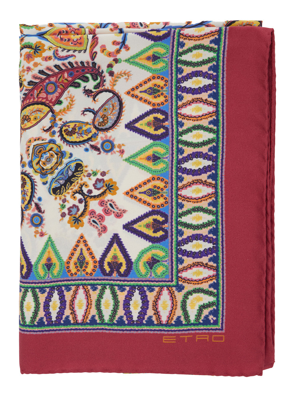 Multicolor Paisley Silk Scarf For Women Scarfs And Foulards