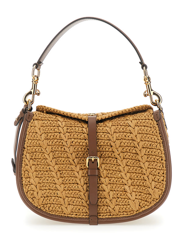 Shoulder Bag Pony, Beige Viscose