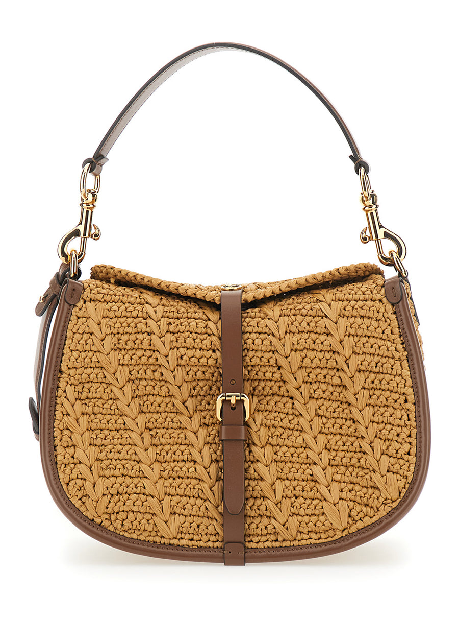 Shoulder Bag Pony, Beige Viscose