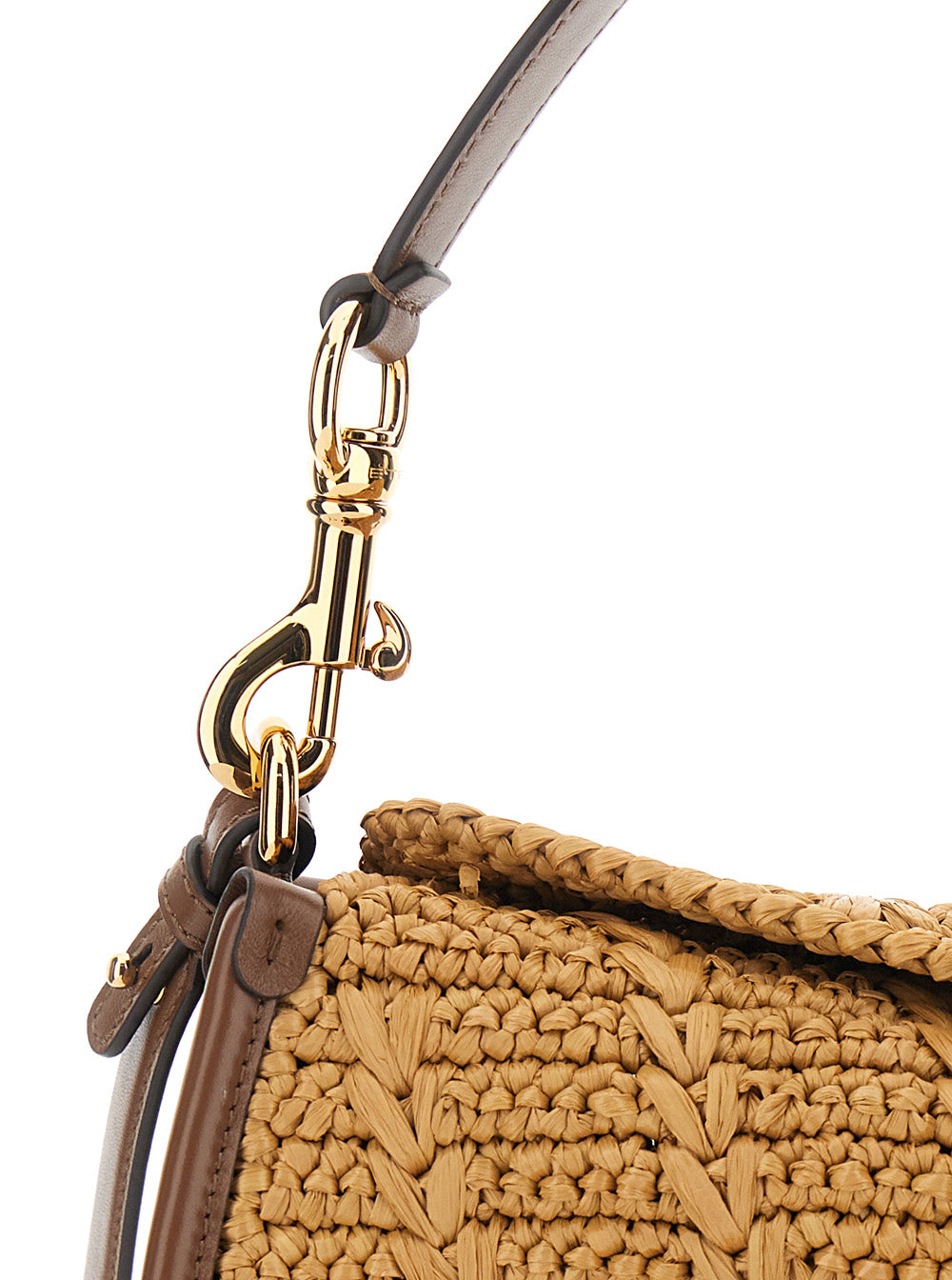 Pony Medium Beige Shoulder Bag With Adjustable And Removable Strap Viscose Woman