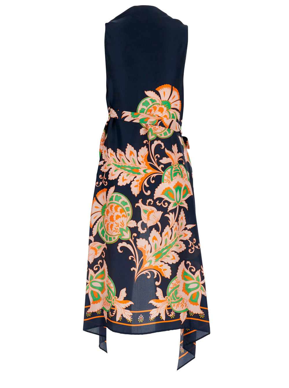 PRINTED GILET Multicolor Silk Womens Scarfs And Foulards