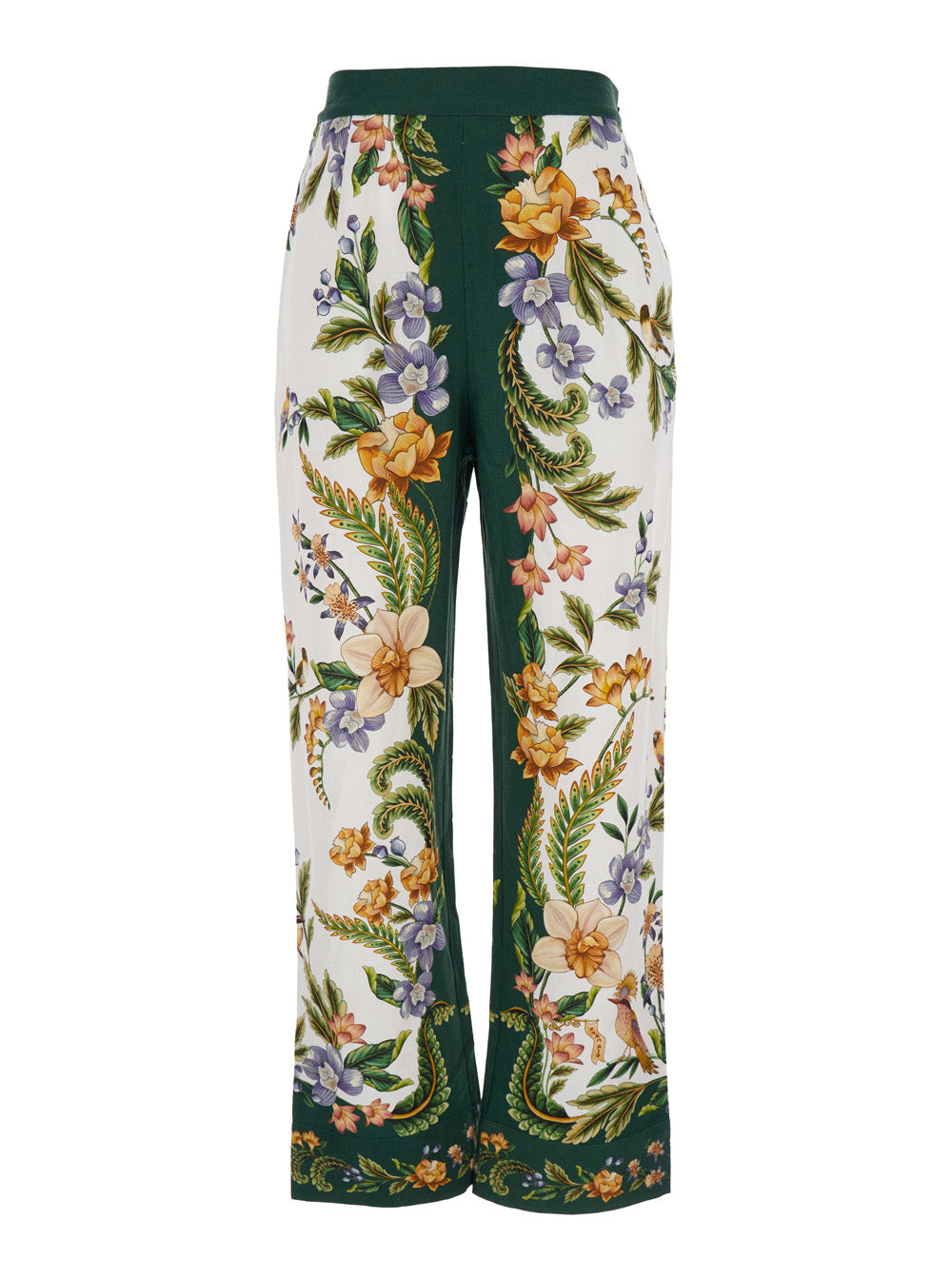 Multicolor Floral Print Pants for Women Trousers