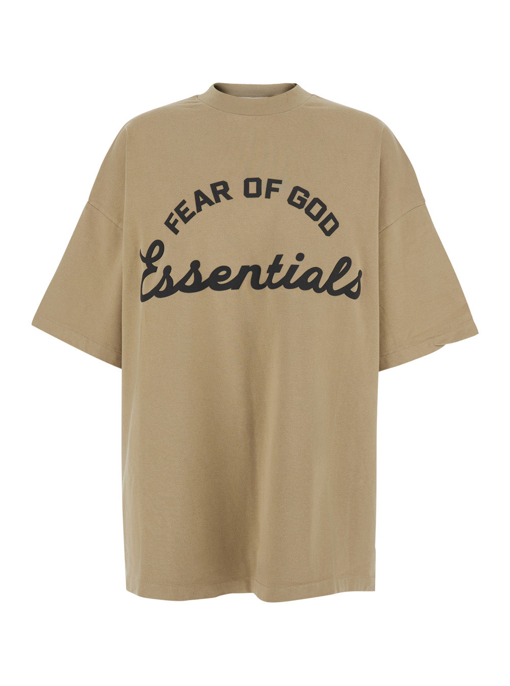 TRAINING 90S SHORT SLEEVE TEE ESSENTIALS Beige Cotton Tshirts And Polo Shirts