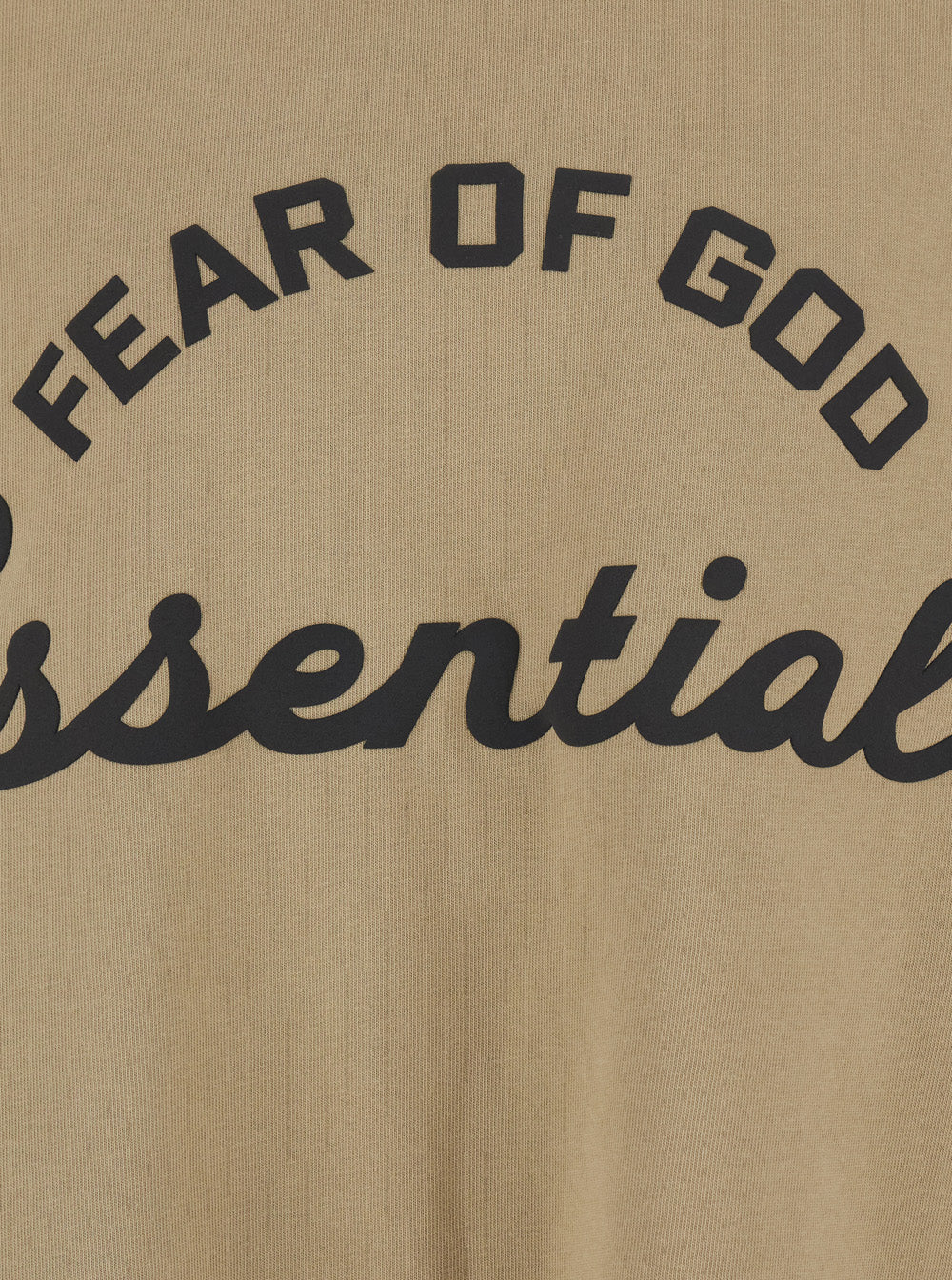 TRAINING 90S SHORT SLEEVE TEE ESSENTIALS Beige Cotton Tshirts And Polo Shirts