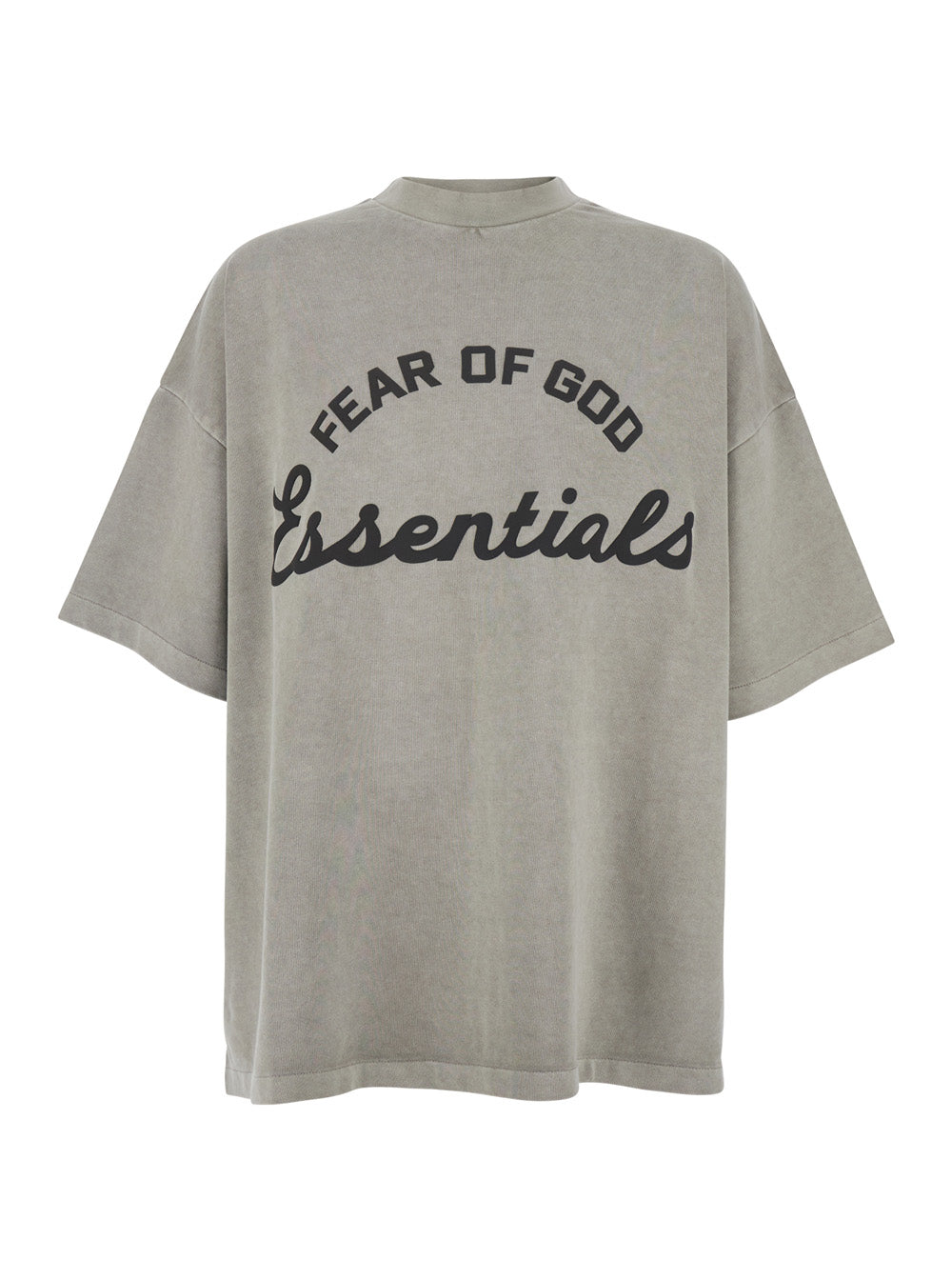 Gray T-shirt with Short Sleeves and Round Neck in Cotton for Men Grey Tshirts Polo Shirts