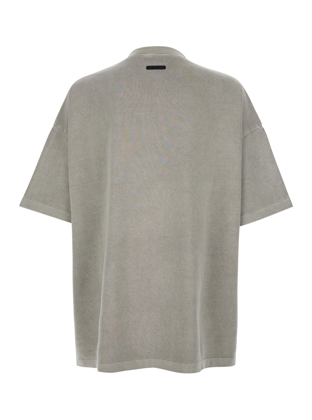 Gray T-shirt with Short Sleeves and Round Neck in Cotton for Men Grey Tshirts Polo Shirts