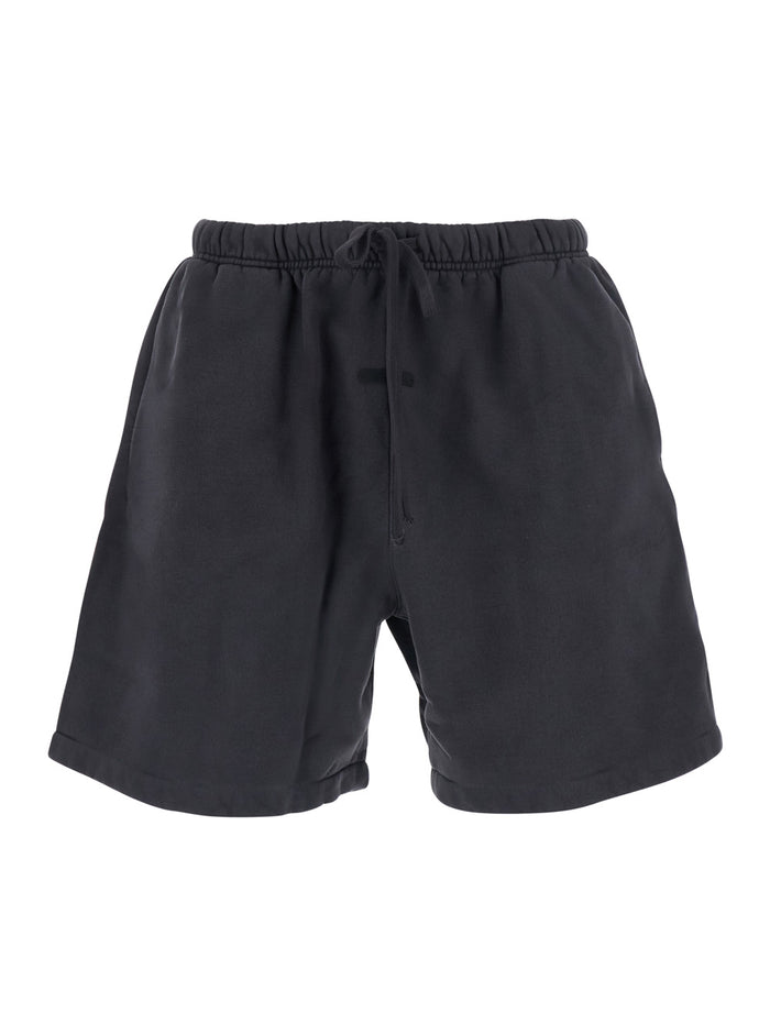 SIGNATURE CLASSIC SHORT ESSENTIALS Black Cotton And Bermuda