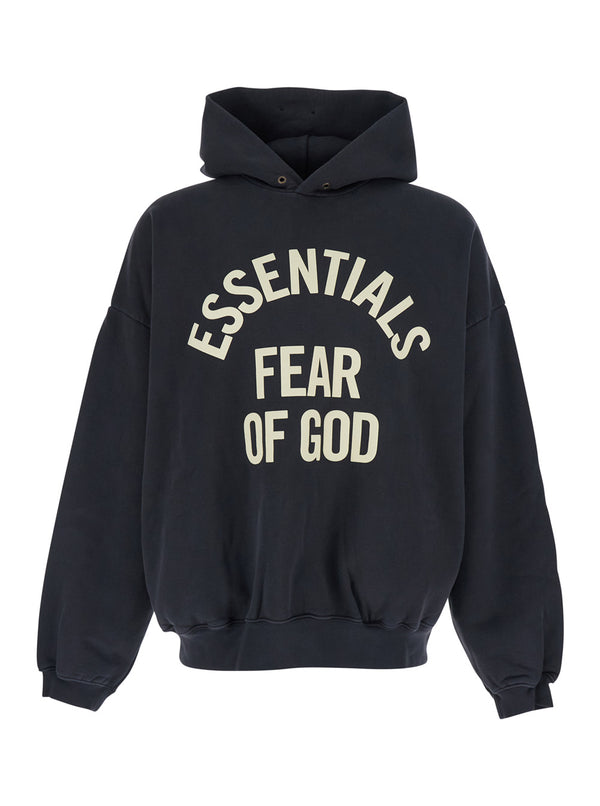 Hoodie Campus 90s Black Cotton Sweatshirts