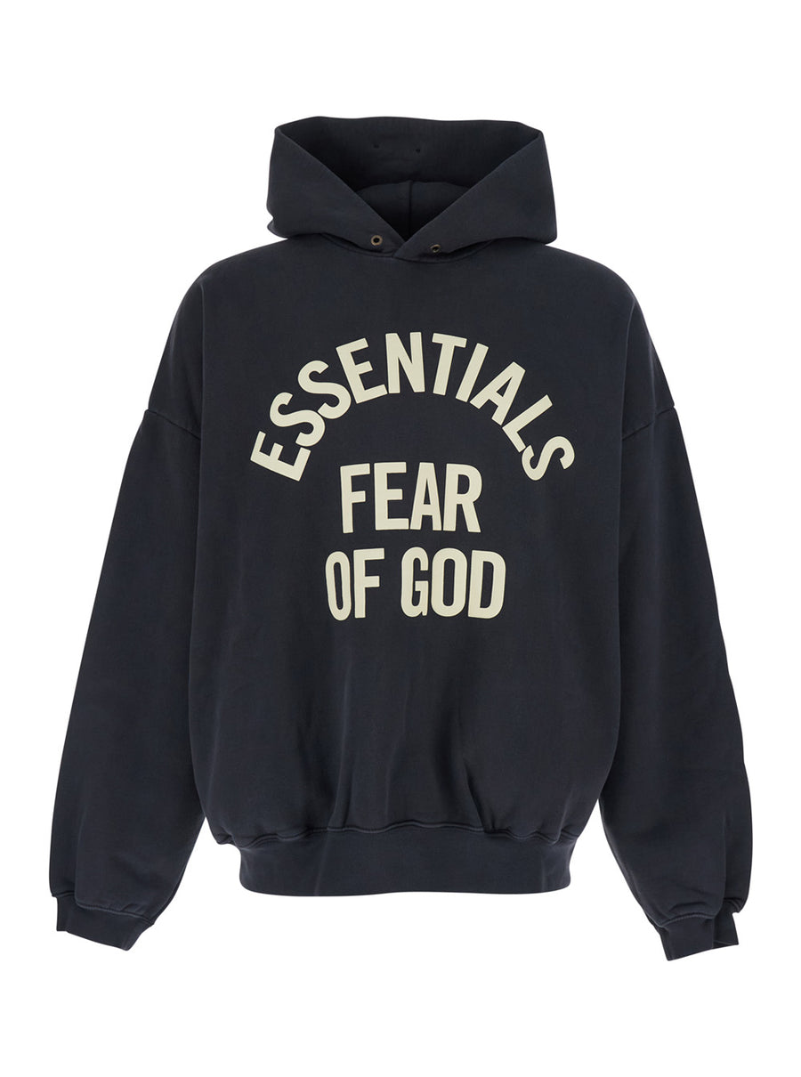 Hoodie Campus 90s Black Cotton Sweatshirts