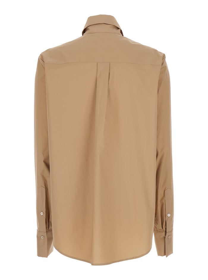POPELINE SHIRT Beige And Blouses