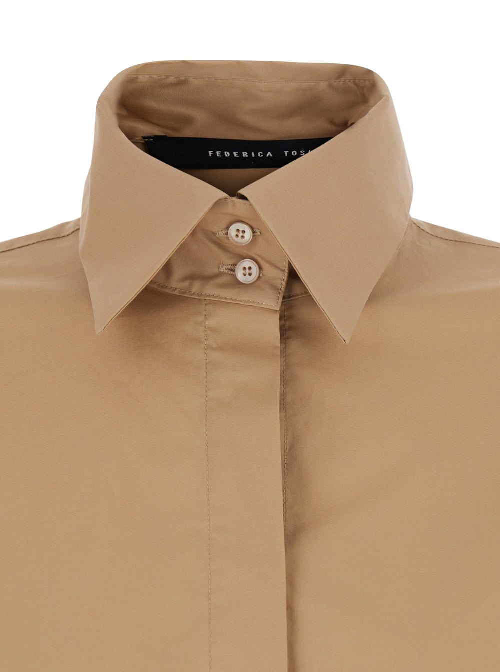 POPELINE SHIRT Beige And Blouses