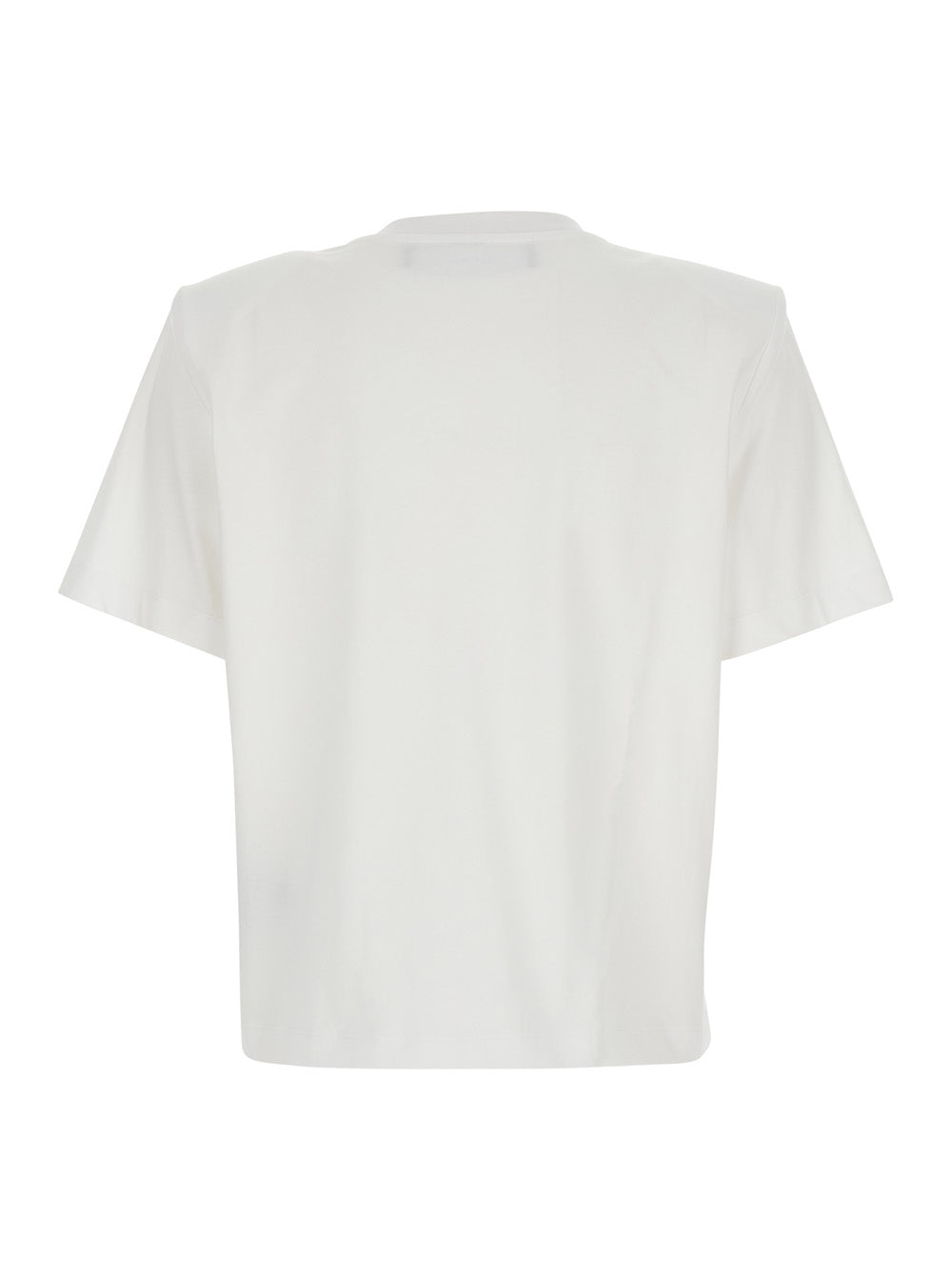 White Cotton Strap Neck T-Shirt for Women Tshirts And Polo Shirts