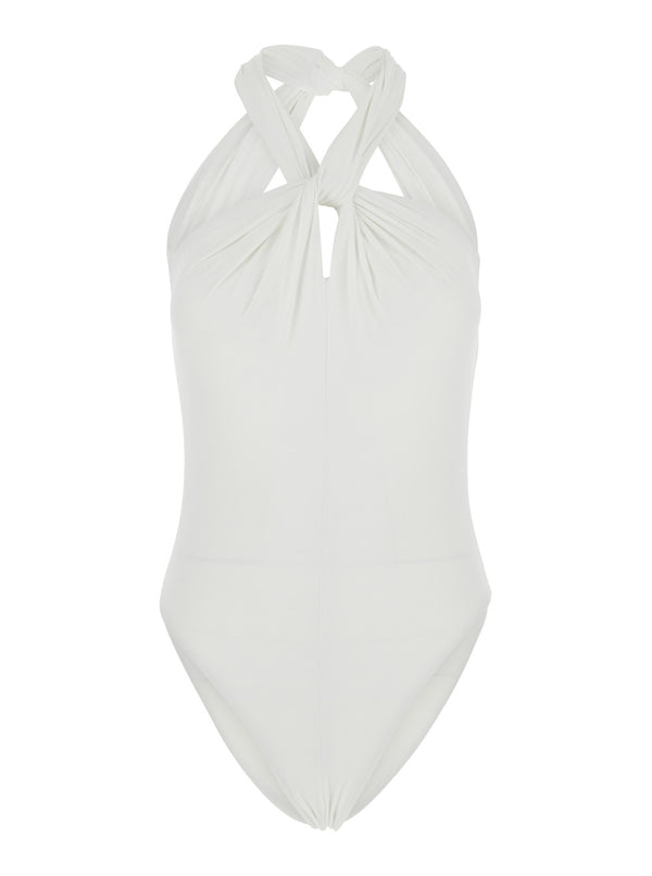 One-Piece Swimsuit One Piece White Polyamide Swimwear