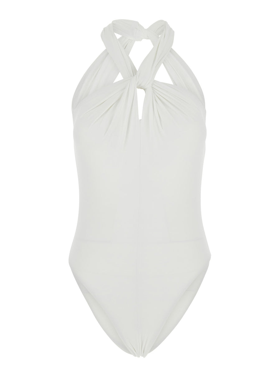 One-Piece Swimsuit One Piece White Polyamide Swimwear