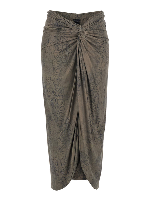 Skirt Green Polyamide