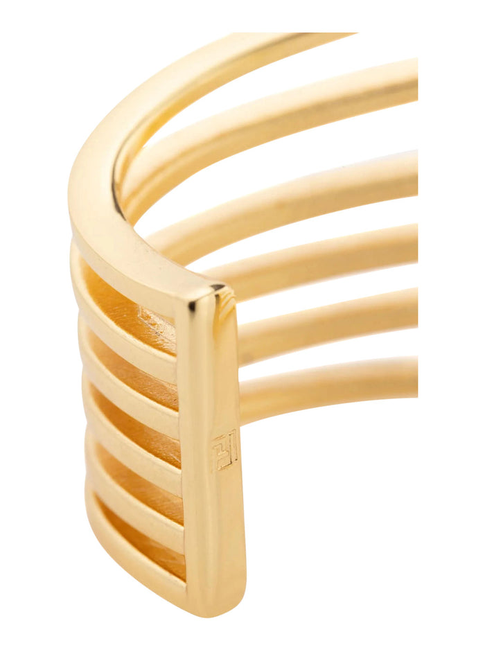 Bracelet La Cage In Gold Metal For Women Metallic