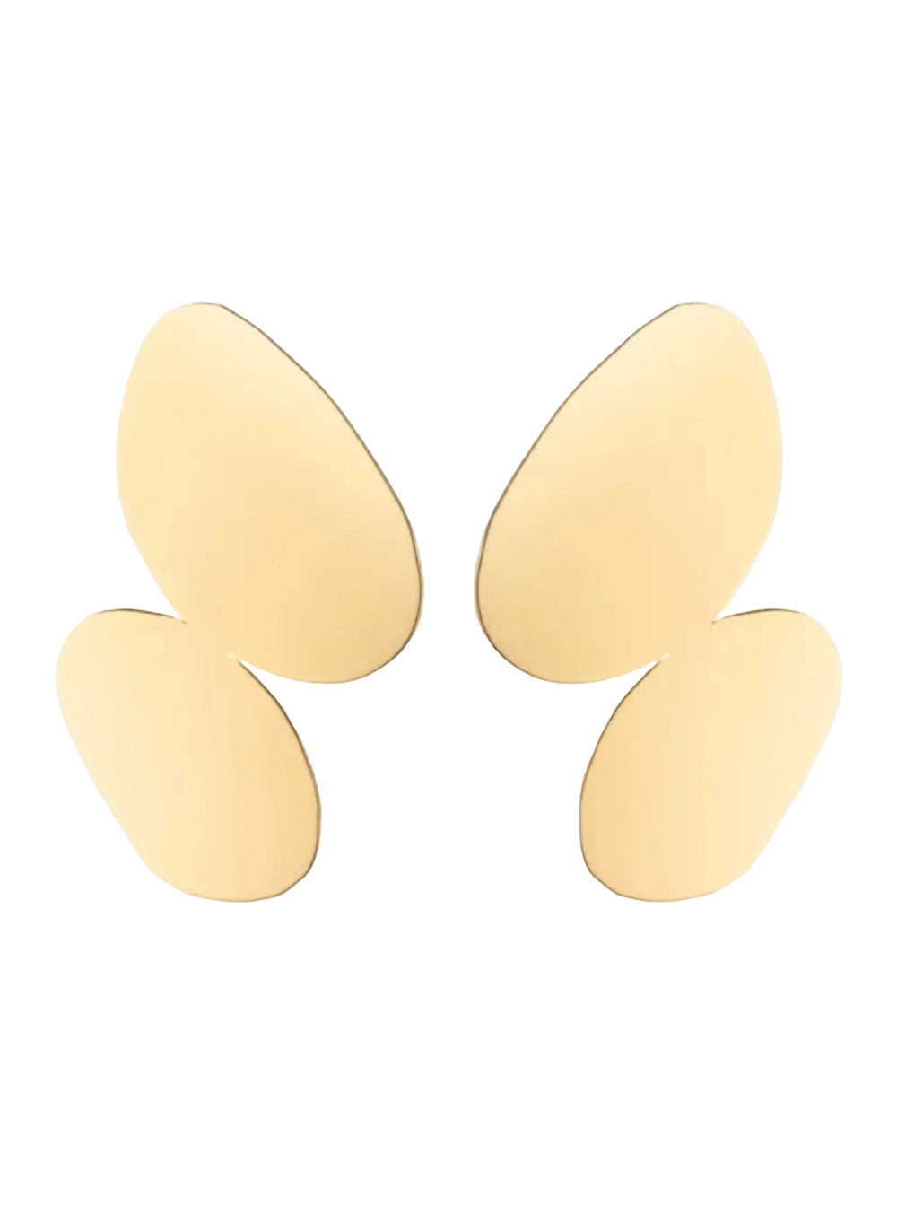 Earrings Jenny With Gold Metal Details - Metallic Women
