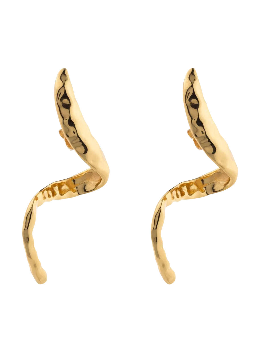 Earring Snake Metallic In Metal For Women Earrings